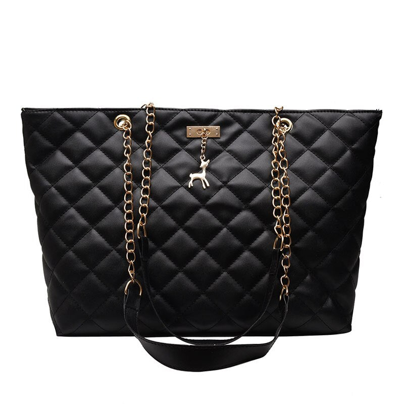 Buylor Luxury Handbags Women Bags Designer PU Leather Large Capacity Handbag Brand Chain Shoulder Messenge Office Lady Bag