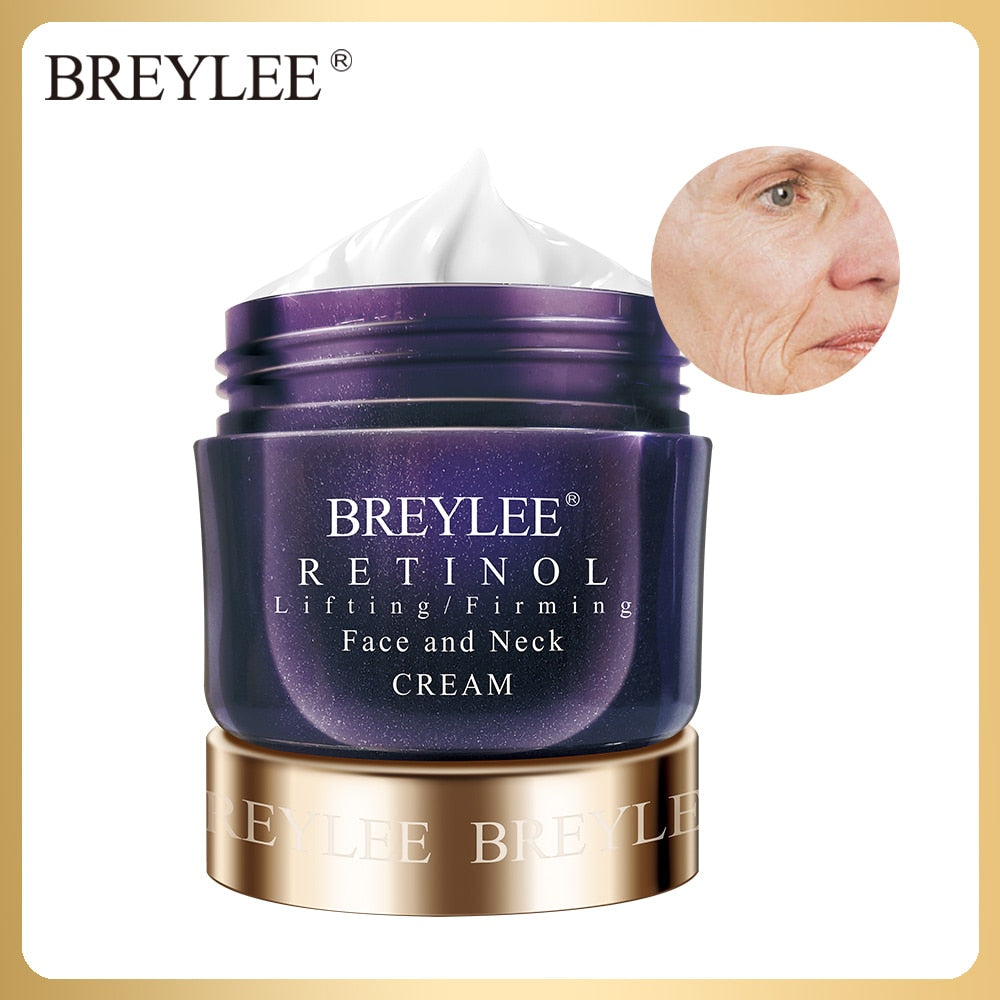 BREYLEE Retinol Firming Face Cream Lifting Neck Anti-aging Remove Wrinkles Night Day Cream Moisturizing Facial Serum Skin Care