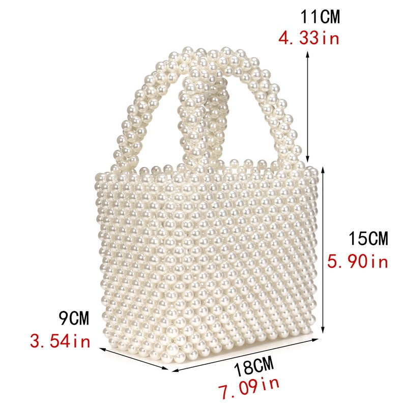 GLOIG ladies evening bags pearl imitation clutch bags shoulder handbags