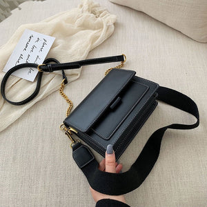 Crossbody Chain Bag and Handbags With Metal Chain fashion Small package shoulder bag Fashion Women PU Leather Messenger Bags