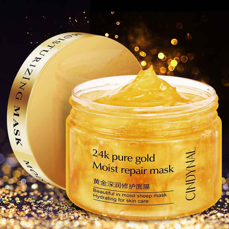 120g Face Cream Collagen Anti-Wrinkle 24k Gold Serum Cream Sleeping Mask Whitening Facial Cream Moisturizing Anti-aging TSLM2