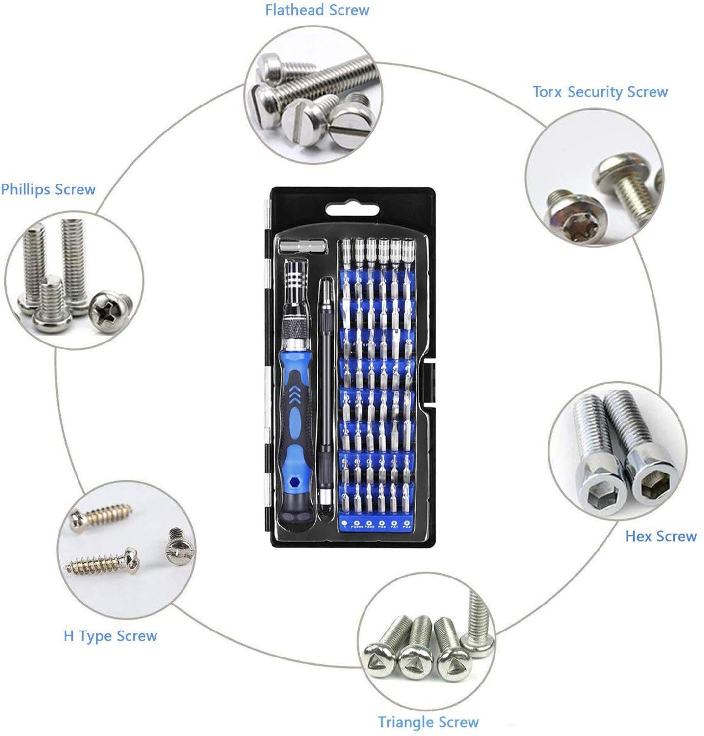 81 in 1 CR-V Screwdriver Set with Magnetic Driver Kit, Professional Electronics Repair Tool Kit Precision Screwdriver Set