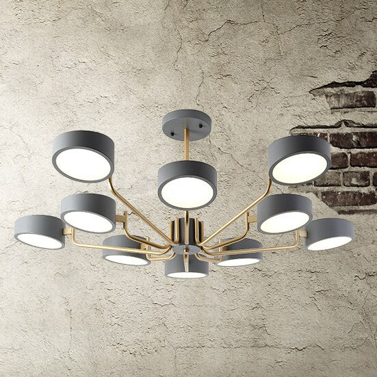 Nordic style bedroom dining room lamp minimalist creative personality home living room chandelier