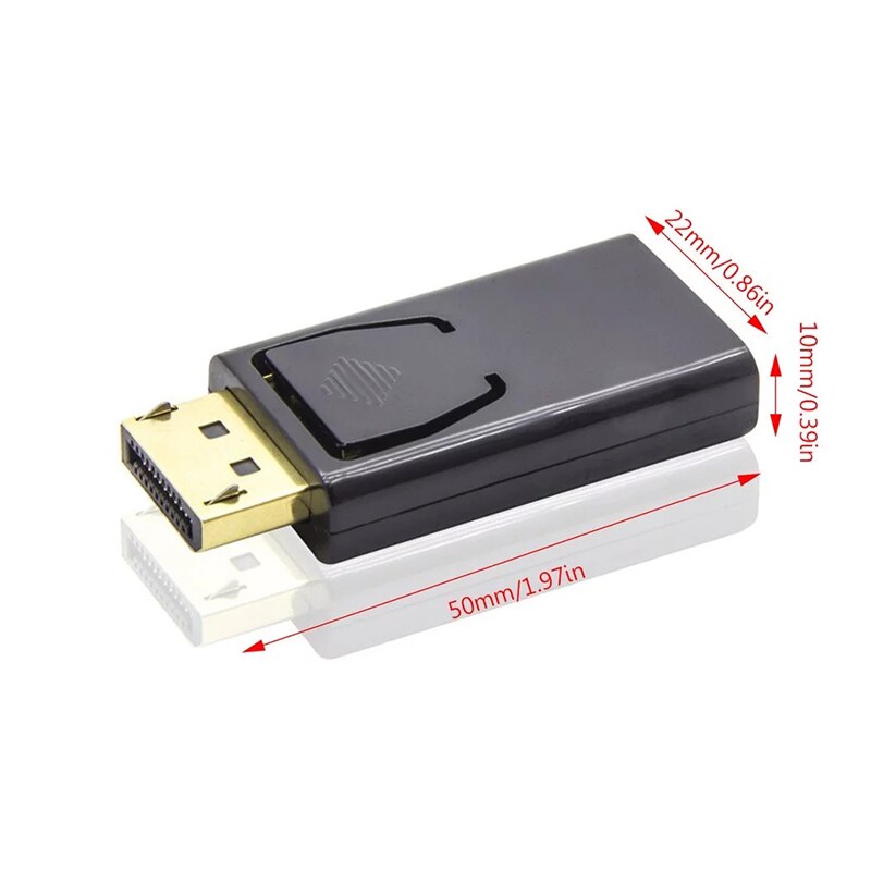 1080P Male DisplayPort to HDMI Female Adapter Gold Plated DP to HDMI Converter For Computer Desktop Labtop PC Monitor HDTV