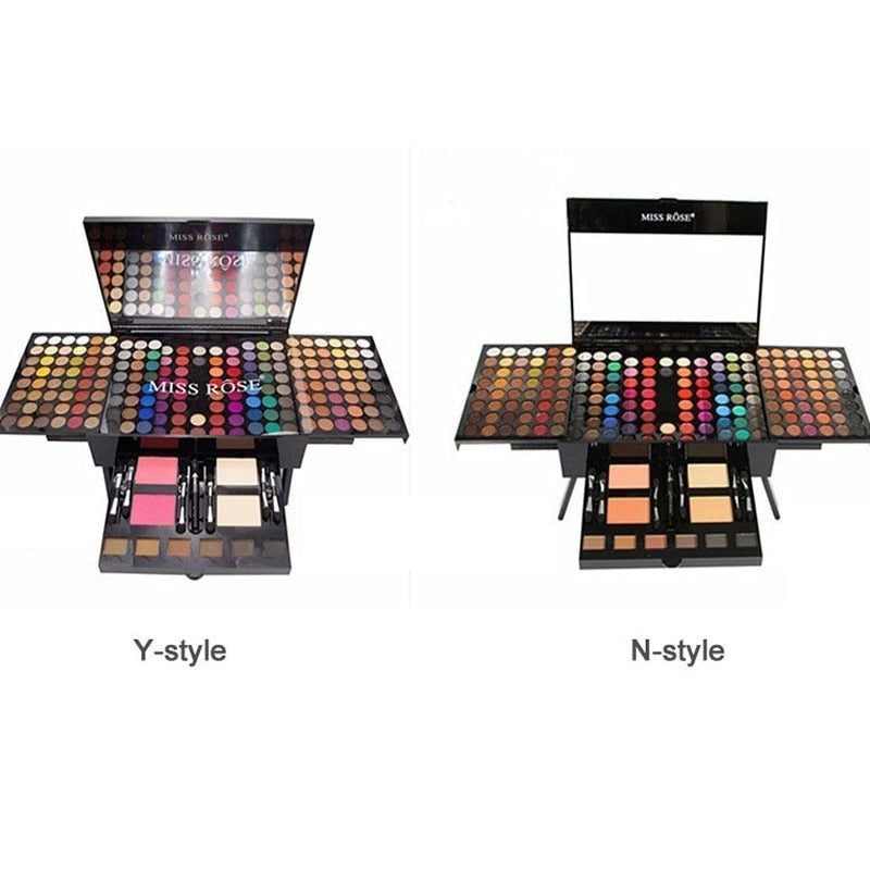 180 Colors Professional Eye Shadow Palette Case Makeup Set with Brush Mirror Shrink EyeShadow Cosmetic Makeup Case