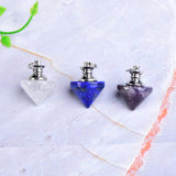 1PC Natural Crystal Pendulum Reiki Healing Stone Amethyst Pendant Simple Mineral Jewelry For Men Women Mineral Jewelry Wicca