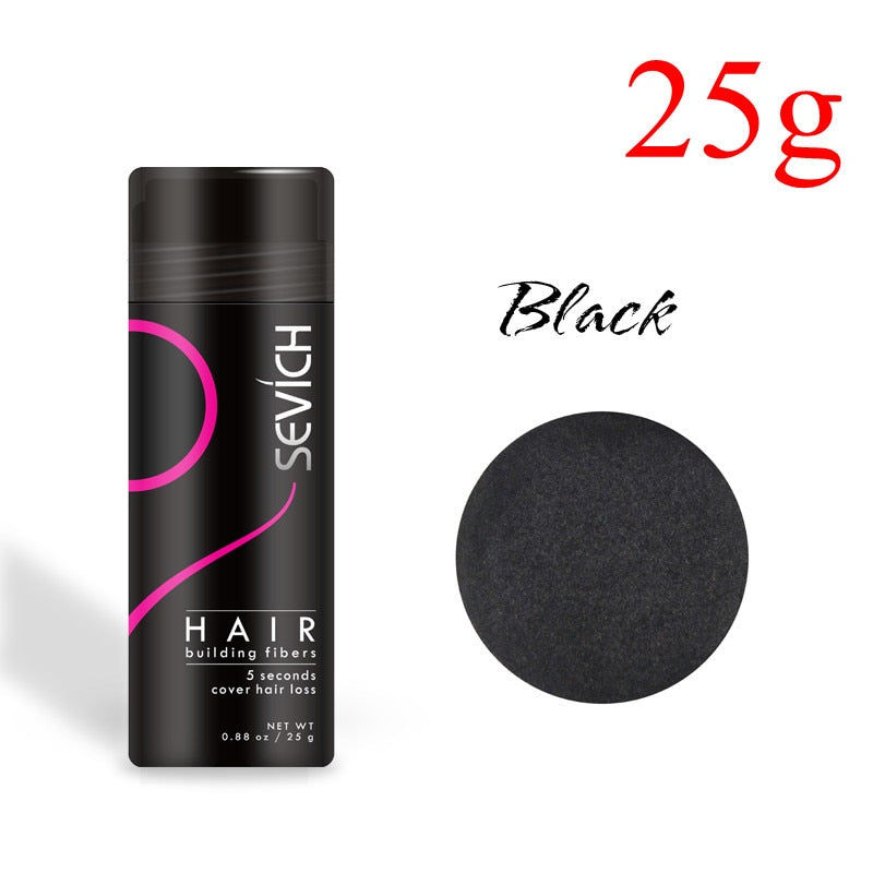 Sevich Hair Building Fiber Applicator Spray Instant Salon Hair Treatment Keratin Powders Hair Regrowth Fiber Thickening 10 color