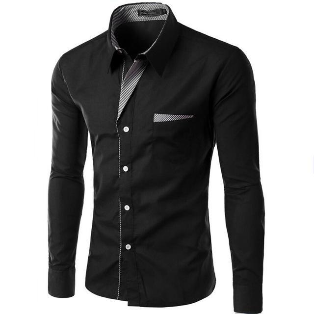 2022 Hot Sale New Fashion Camisa Masculina Long Sleeve Shirt Men Slim fit Design Formal Casual Brand Male Dress Shirt Size M-4XL