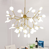 LED Modern Firefly Chandelier Lighting Pendant Lusture Chandeliers For Living Room Bedroom Kitchen Nordic Design Fixture Lights