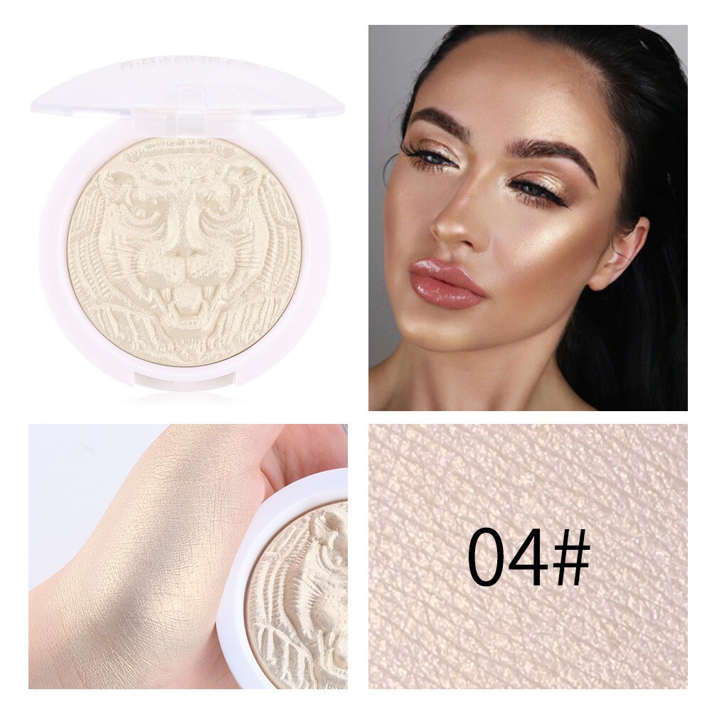 Imccbcce 4Color Highlighter Palette Makeup Glow Face Contour Shimmer Baking Powder Bronze Illuminator Blusher Highlight Cosmetic