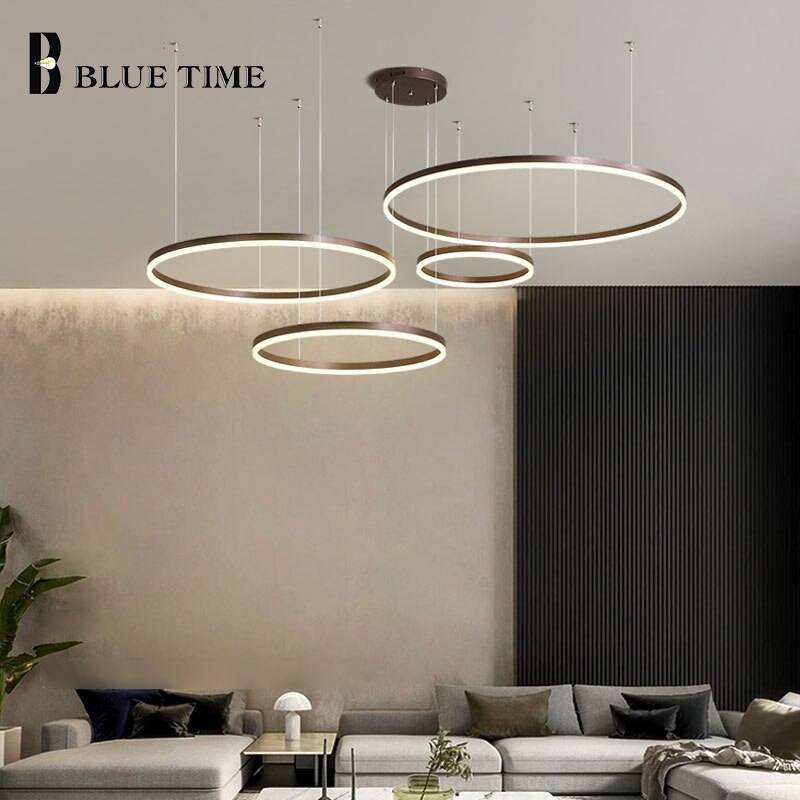 Gold frame Led Chandelier For Living room Bedroom Dining room Fixtures Acrylic Ceiling Chandelier Lighting 40 60 80 100cm