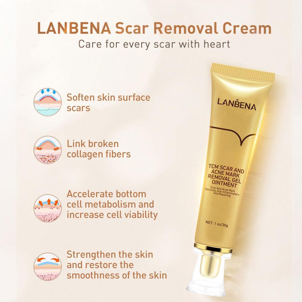 LANBENA Acne Scar Removal Cream Cosmetics For Face Screm TCM Herbal Repair Stretch Marks Remove Scar Treatment Bioaqua Skin Care