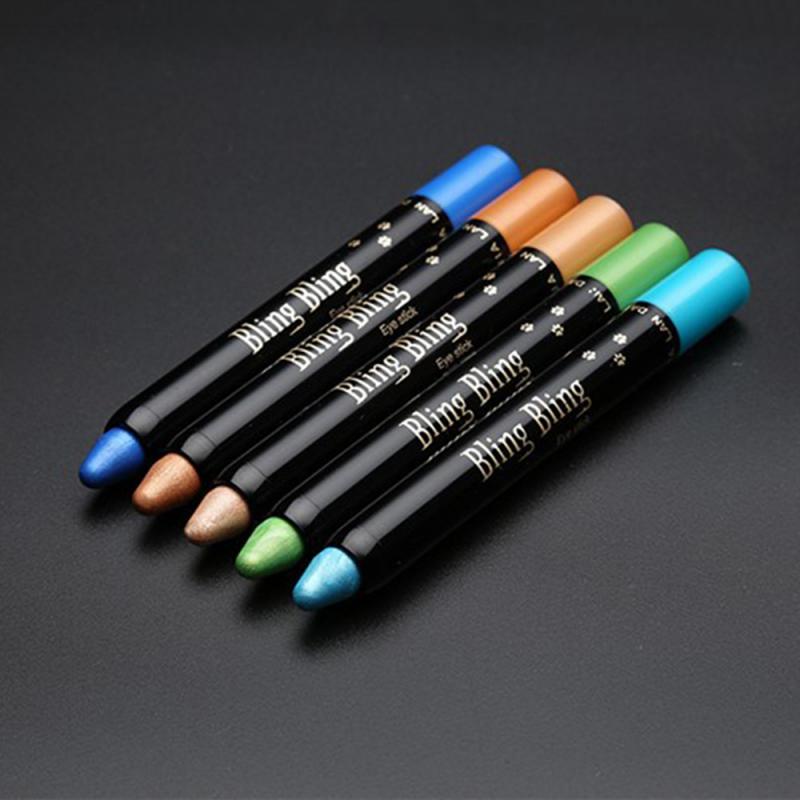 14 Colors Eyeshadow Pencil Cosmetic Glitter Professional Highlighter Eye Shadow Longlasting Waterproof Eyeliner Pen TSLM2