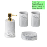 European Bathroom Wash Set Ceramic Soap Dispenser Perfume Bottle Soap Dish Mouthwash Cup With Tray Home bathroom accessories