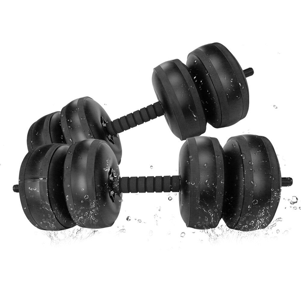 Water-filled Dumbbell Heavey Weights Adjustable Dumbbell Set Workout Exercise Fitness Equipment for Gym Home Bodybuilding