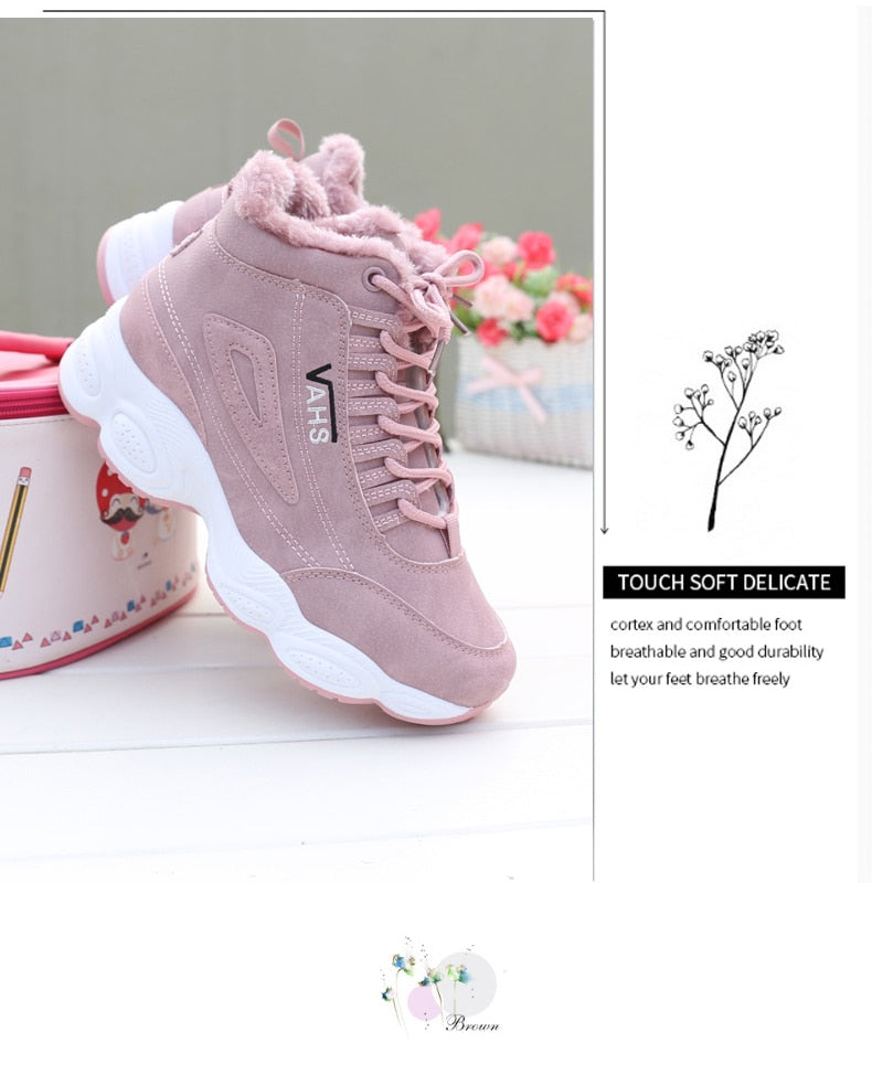 Casual Shoes Women&#39;s Winter Brand Vulcanize Shoes for Women Keep Warm Comfortable Outdoor Sneaker Zapatillas Mujer Leisure Shoe