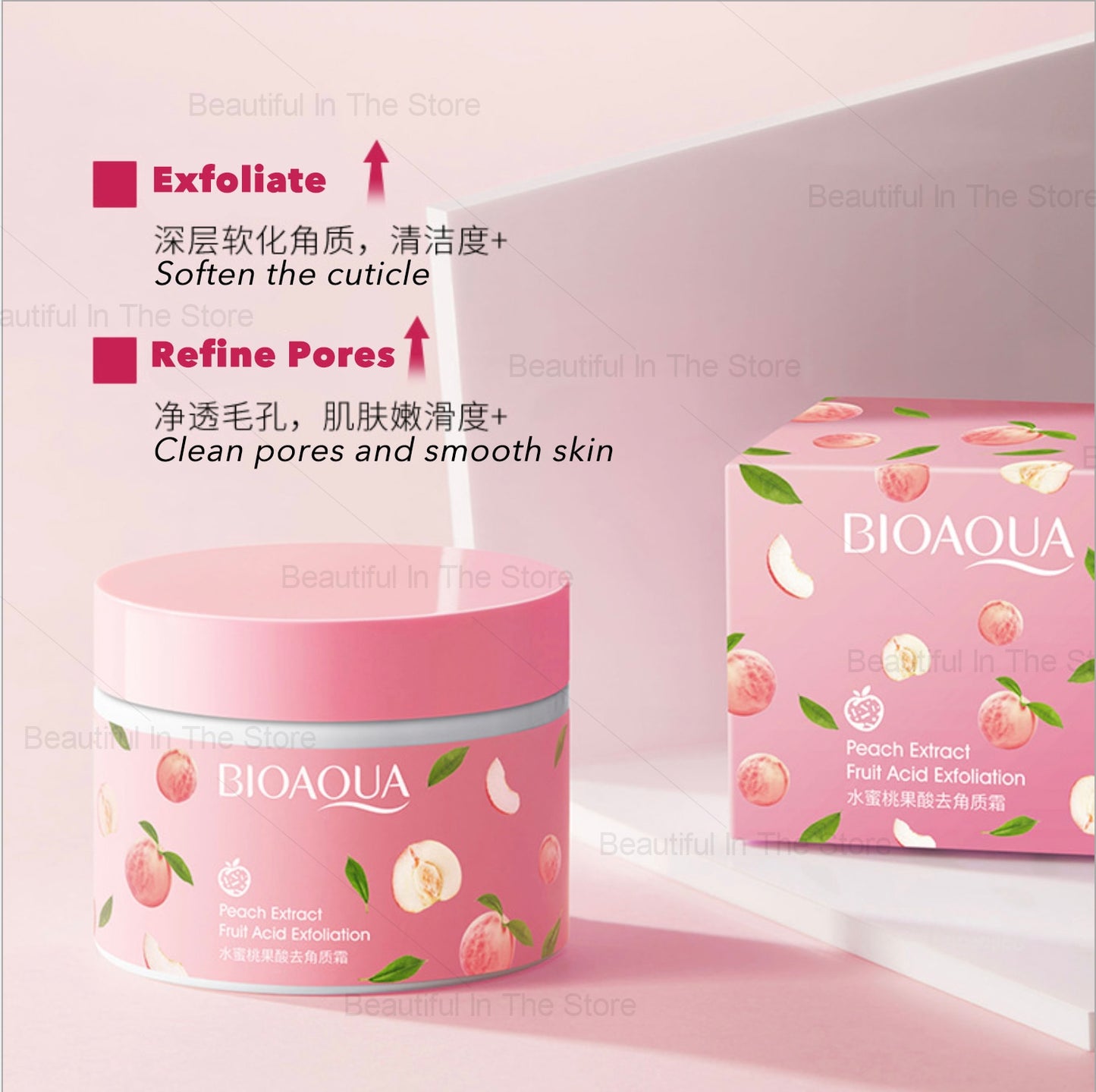 BIOAQUA Facial Exfoliating Body Scrub Whitening Moisturizing Peeling Cream Gel Face Scrub