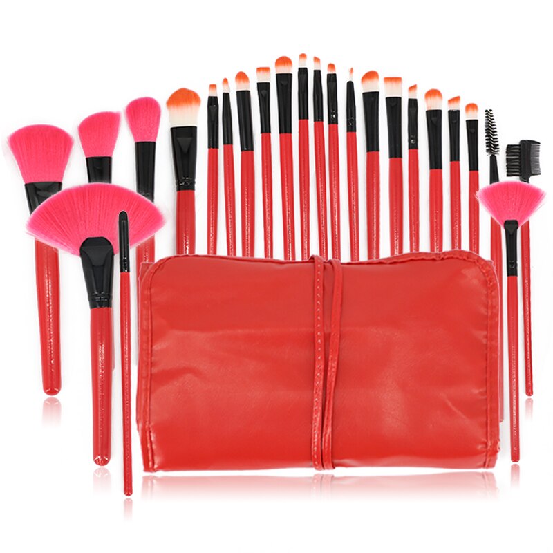 24PCS Professional Make-Up Brushes Set For Eyebrows Foundation Powder Brush Eyeshadow Eyelash Brushes Cosmetics for Face