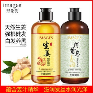 Hair Care Ginger Shampoo Gentle Moisturizing Refreshing Nourishing Polygonum Multiflorum Cleaning Hair Loss Treatment Growth