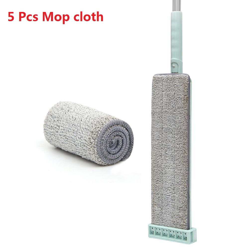 Automatic Microfiber Floor Mop with 2pcs Mop Cloth Replace Hand-Free Wash Flat Mop Squeeze Household Cleaning Tools