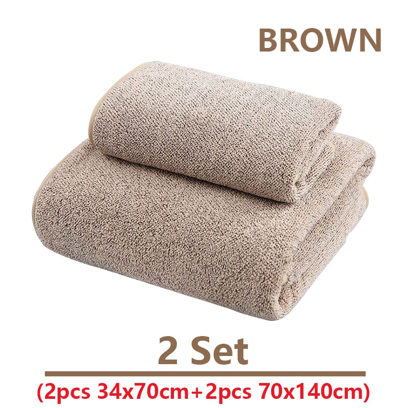 70x140cm Bamboo Charcoal Coral Velvet Bath Towel Adult Soft Absorbent Microfiber Bamboo Fabric Towel Bathroom Bath Towel Sets