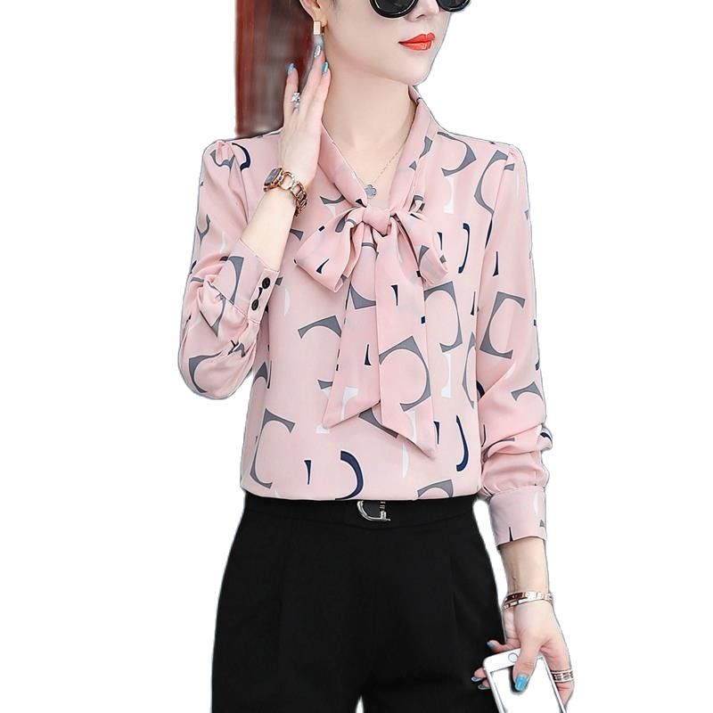 Chiffon Shirt New Annals Dress In 2022 Foreign Style Fashion Undies Women's Long Sleeve Top Spring And Autumn Blouse Gir