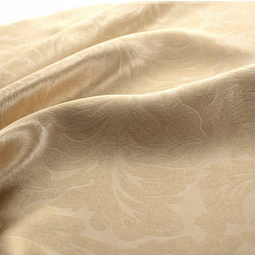 High-end Luxurious European Style Embroidered Curtains for Living Room Bedroom Balcony Villa Palace Golden Shade Curtains