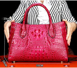 Handbag women's leather Tote Bag Quality Cowhide Crocodile Pattern bags 2021 women's brand Luxury Designer Women's bag