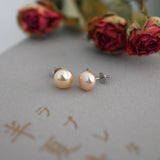 ASHIQI Natural Freshwater Pearl Stud Earrings 2021 Trendy for Women Real 925 Sterling Silver Jewelry Gift Wholesale