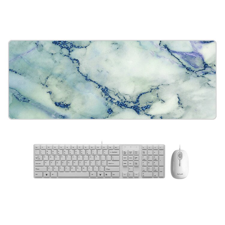 80x30cm Large Marble Desk Pad Mouse Pad Chill Gamer Waterproof Leather kawaii Desk Mat Computer Keyboard Table Decoration Cover