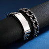 Fongten Cuban Bracelet Men Stainless Steel Retro Link Chain Bracelets For Man Jewelry