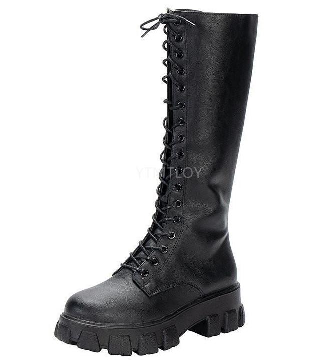 Sexy High Boots Knee-high Pu Boots High Heels For Women Fashion Shoes 2020 Spring Autumn Booties Female Plus Size 35-43