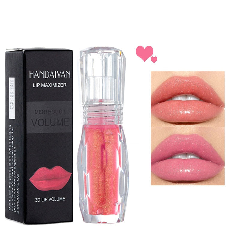 Sexy Moisturizer Plumper Lip Gloss Long Lasting Big Lips Transparent Waterproof Volume Lip Lipgloss Vivid Colorful Lipgloss