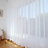 Simple Modern Cotton Hemp Nordic Wind Shading Curtains for Living Dining Room Bedroom.