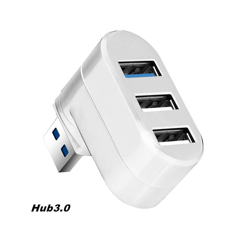 3 Port Multi 2.0/3.0 USB Hub Mini USB Hub High Speed Rotate Splitter Adapter For Laptop Notebook For PC Computer accessories