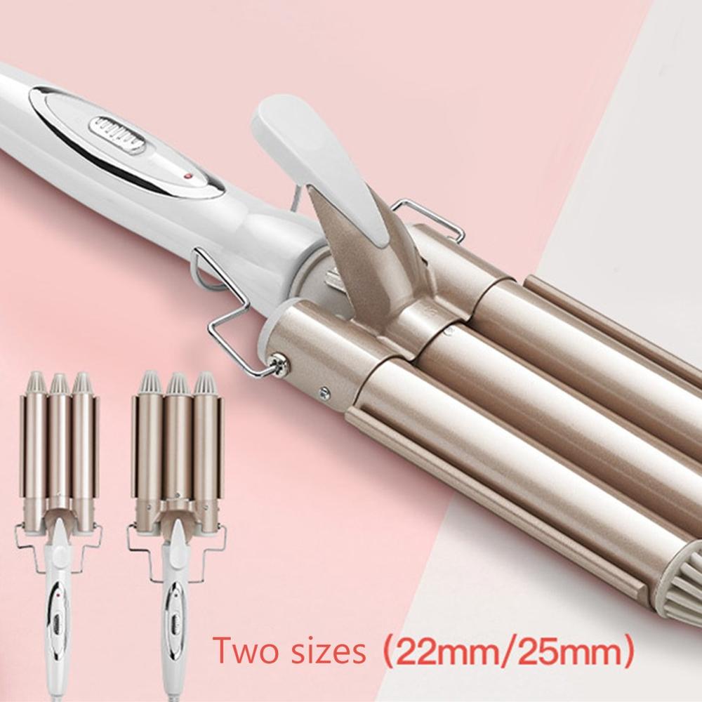 Professional Curling Hair Tools Curling Iron Ceramic Triple Barrel Hair Styler Water Ripple Large Hair Curler Hair Styling Tool