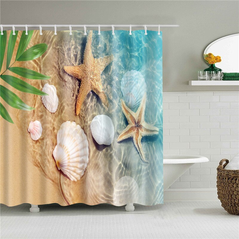 Maple Cactus Autumn Leaves Shower Curtains Bathroom Curtain Frabic Waterproof Polyester Multiple Sizes Bath Bathroom Curtain