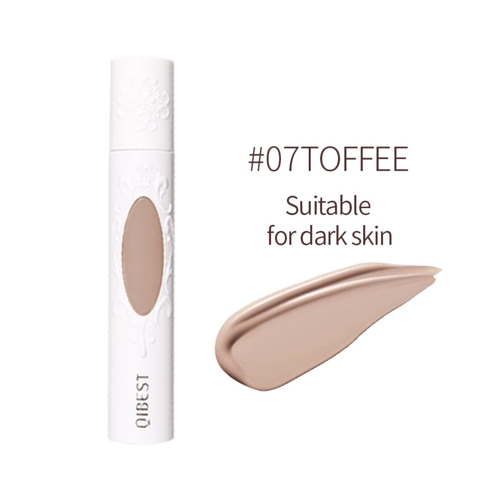 QIBEST Foundation Matte Oil-contol Soft Face Base Waterproof Moisturizer Full Coverage Concealer Makeup Face Liquid Foundation