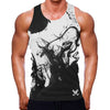 ZOGAA Vests Men Gyms Tank Tops Muscle Guys Sleeveless Bodybuilding Fitness Workout O-Neck Printed Trendy Leisure All-match Hot