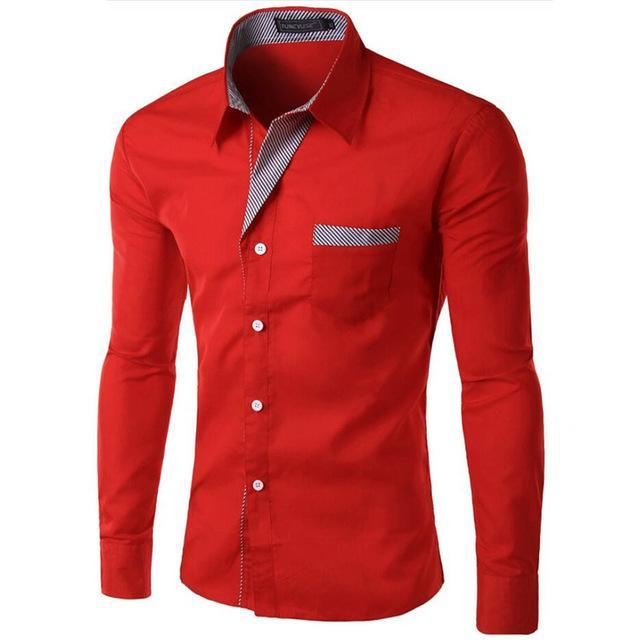 2022 Hot Sale New Fashion Camisa Masculina Long Sleeve Shirt Men Slim fit Design Formal Casual Brand Male Dress Shirt Size M-4XL