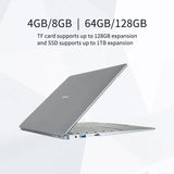 Jumper EZbook X3 Intel 4/8GB 64/128GB Laptop 13.3 Inch 1920*1080 IPS Screen 2.4G/5G WiFi Computer Win 10 Notebook