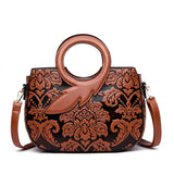 Classic Chinese Style Luxury Handbags Women Bags Designer 2019 Fashion Shoulder Bags Female Casual Genuine Leather Totes Bags