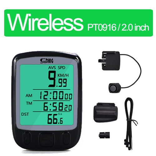 2.8" Bicycle Computer Wireless Wired Bike Computer Rainproof Speedometer Odometer Stopwatch for Cycling Accessories 2.0'' option