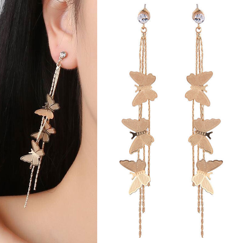 Long Dangle Earrings for Women 2022 Fashion Full Crystal Simulated Pearl Tassel Drop Earring Vintage Gold Brincos Jewelry