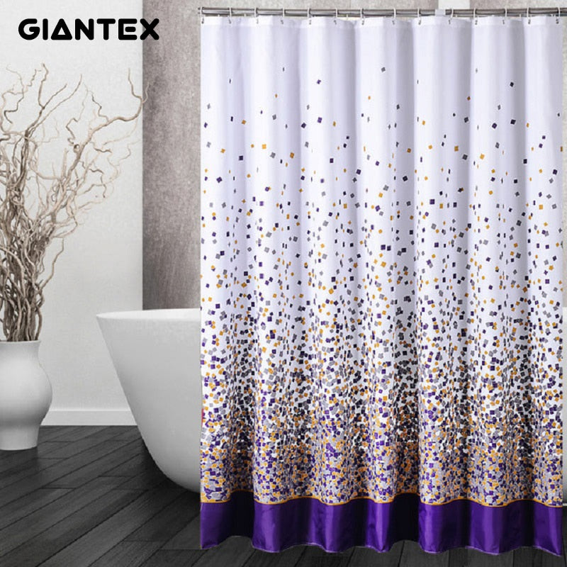 GIANTEX Sporadic Block Bathroom Curtain Waterproof Shower Curtains For Bathroom Cortina Ducha rideau de douche douchegordijn