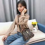 Shoulder Mahjong Bag For Women 2020 New Luxury Leather Crossbody Messenger Vintage Retro Designer Fashion Ladies Female Handbags