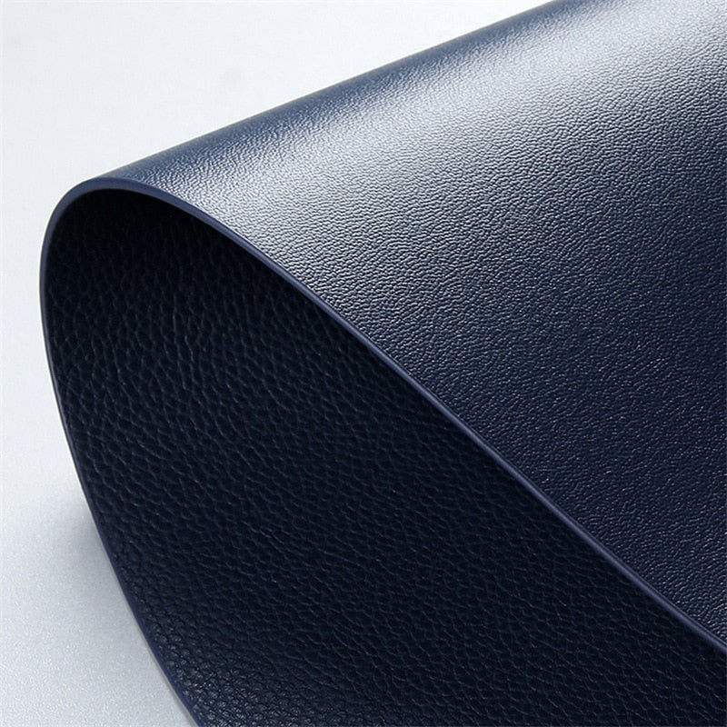 Tableware Pad Placemat PU Leather Table Mat Heat Insulation Non-Slip Placemats Bowl Coaster Kitchen