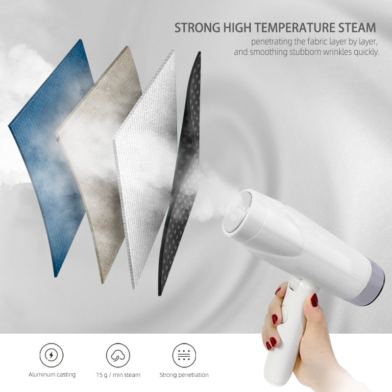 ROSPEC Steam Brush Clothes Generator Foldable Handheld Garment Steamer Steam Ironing Machine Steamer Iron Portable For Traveling