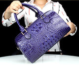 Luxury Designer Crocodile pattern leather female handbag leather shoulder bag fashion large capacity pillow bag female bag