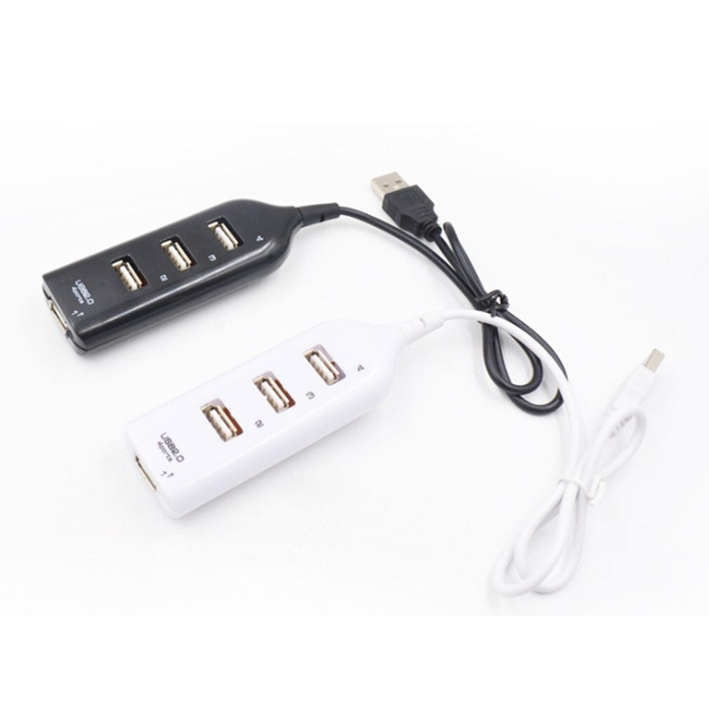 USB 2.0 High Speed 4 Ports Splitter Usb Hub Adapter for PC Laptop Computer Receiver Computer Peripherals Accessories